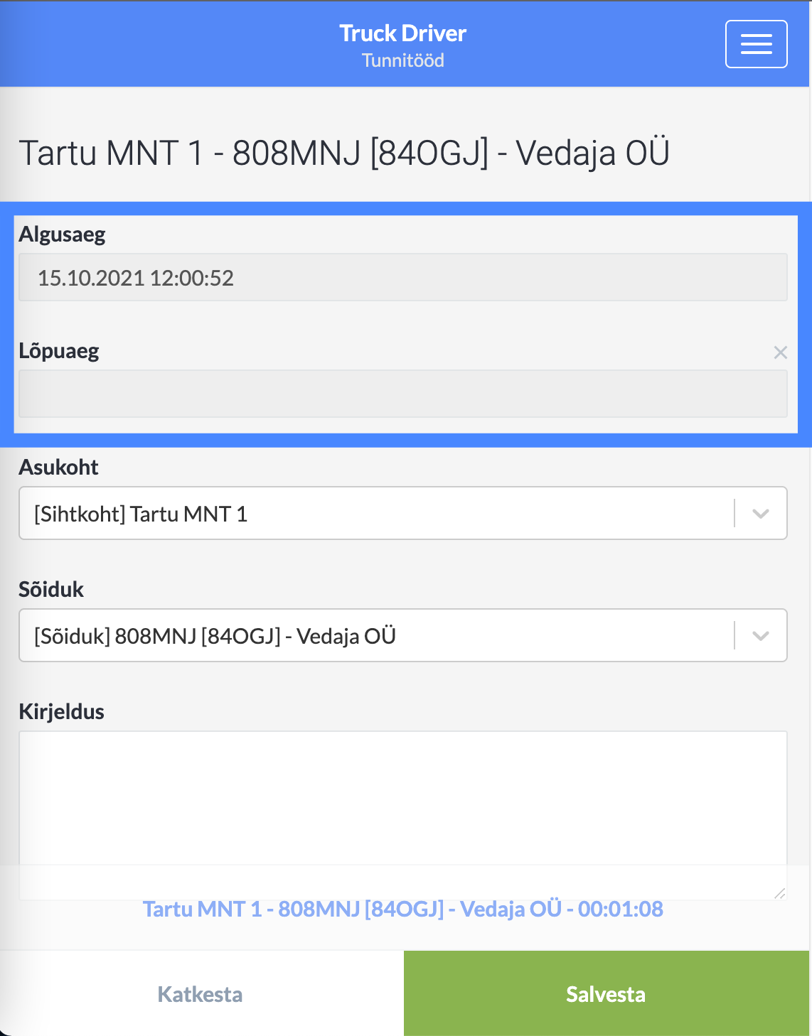 Waybilleri e-veoselehed - tunnilehed