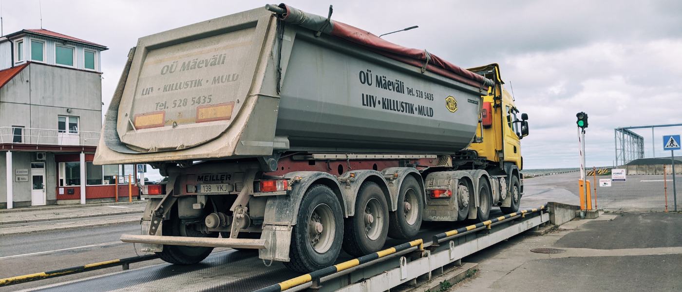 Port Kunda - elektroniczne listy przewozowe są tworzone automatycznie przez Waybiller po zakończeniu ważenia ciężarówki.